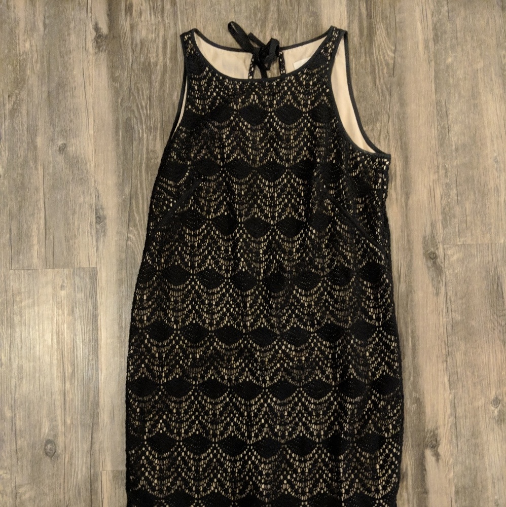 Black lace dress